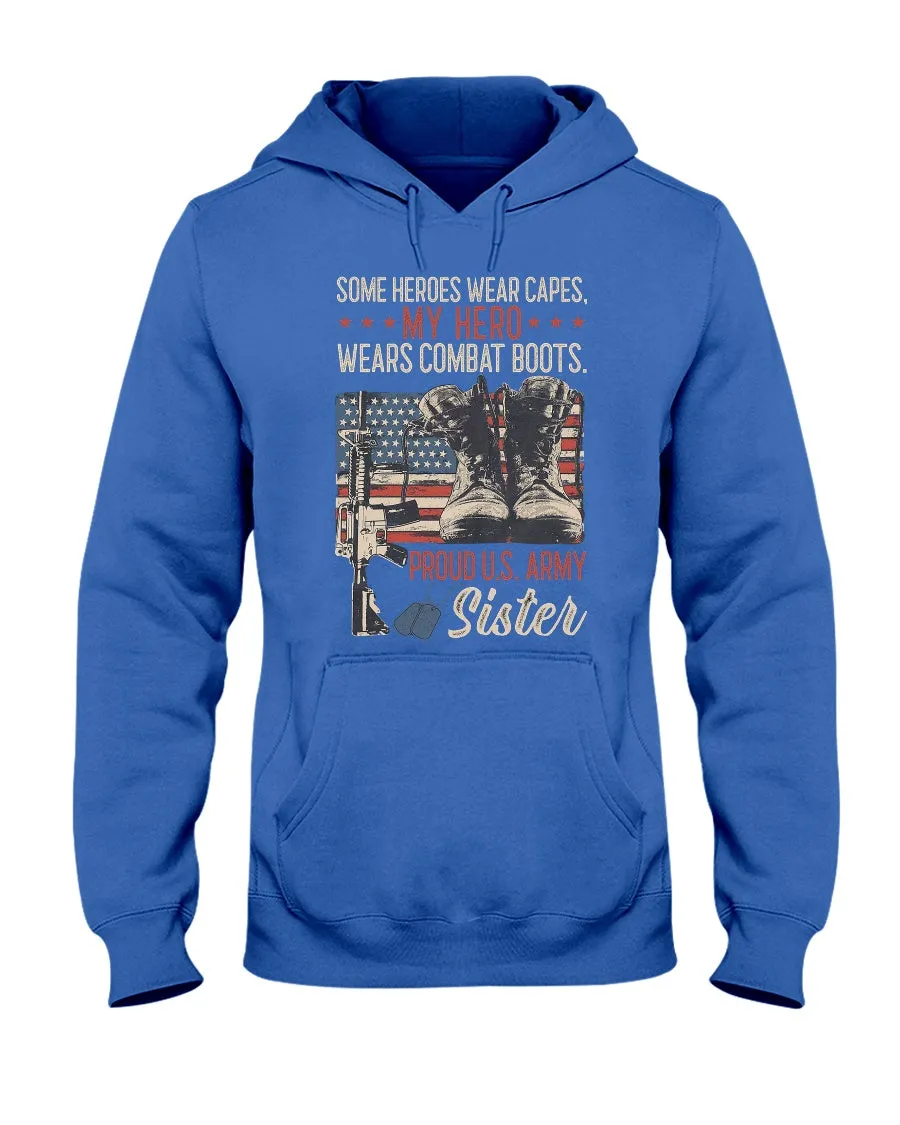 Army Sister Hero Capes T-shirts