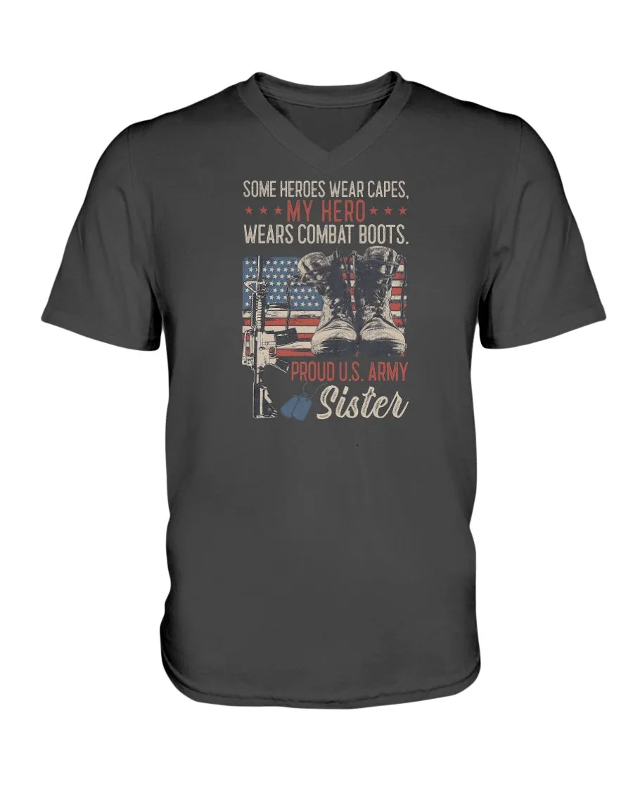 Army Sister Hero Capes T-shirts