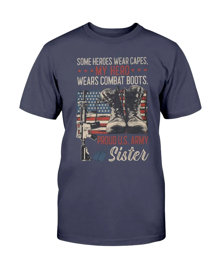 Army Sister Hero Capes T-shirts