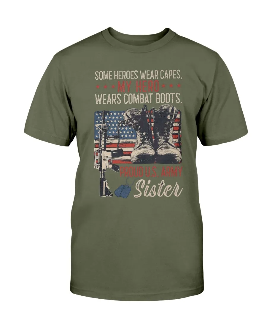 Army Sister Hero Capes T-shirts