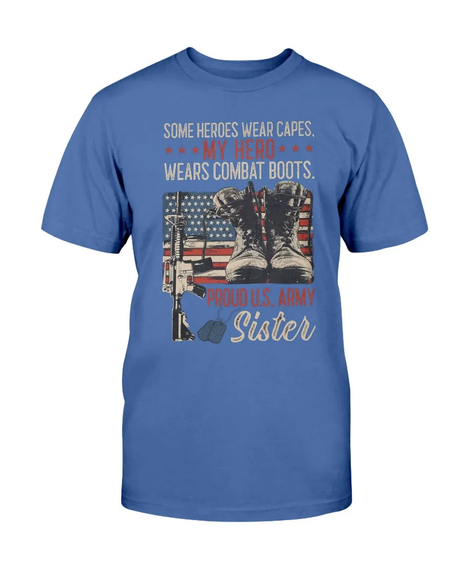 Army Sister Hero Capes T-shirts