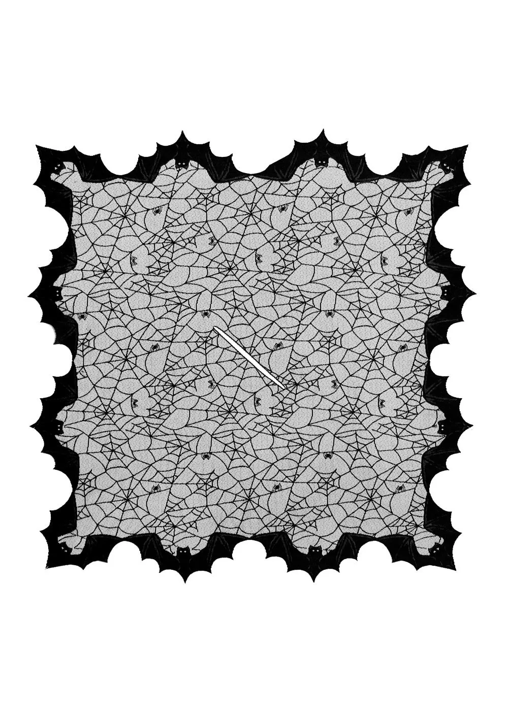 Black Lace Spider Web & Bat Poncho