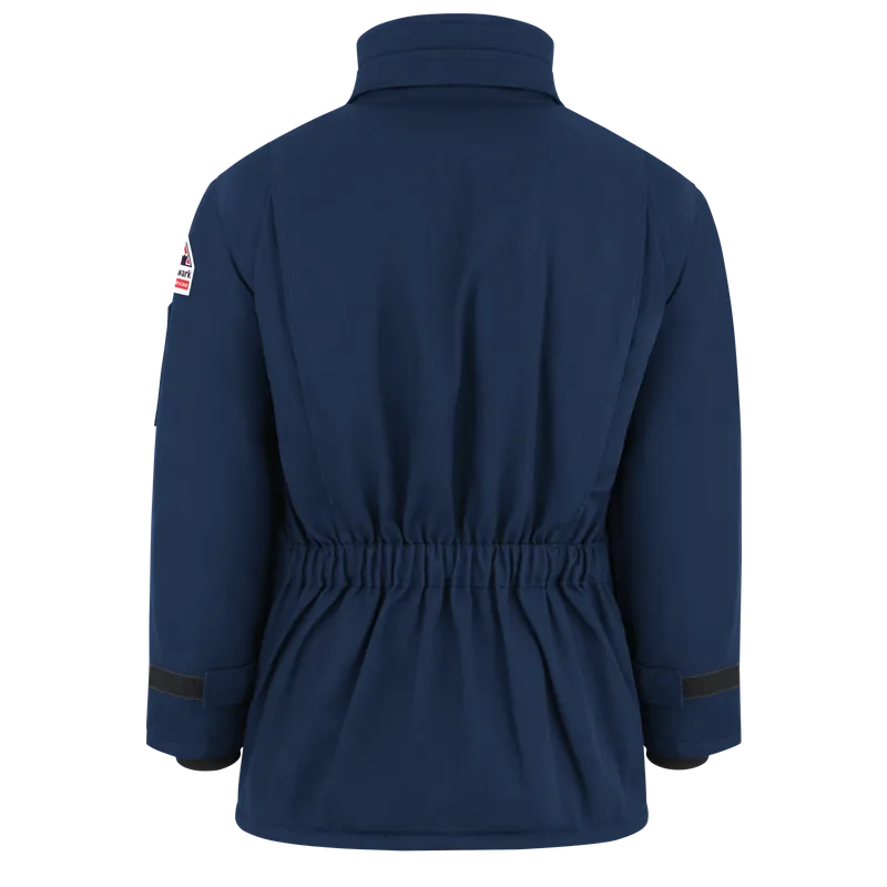 Bulwark, Men's Heavyweight Nomex FR Insulated Deluxe Parka, JNP2, Nomex 7oz, Cat4, Navy
