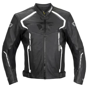 Cortech Chicane Leather Jacket - Black/White