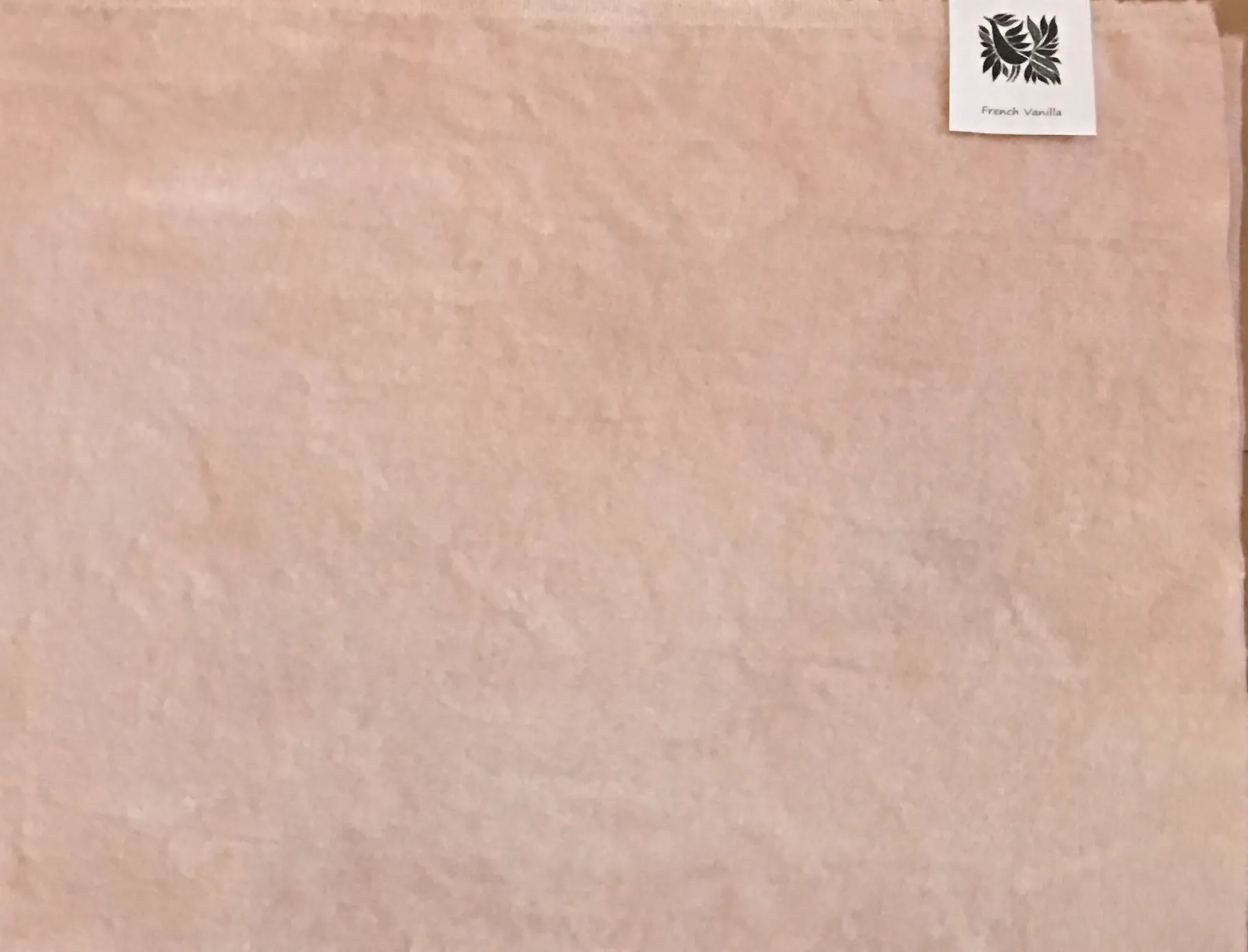 FRENCH VANILLA Hand Dyed HALF YARD Wool Fabric for Wool Applique and Rug Hooking