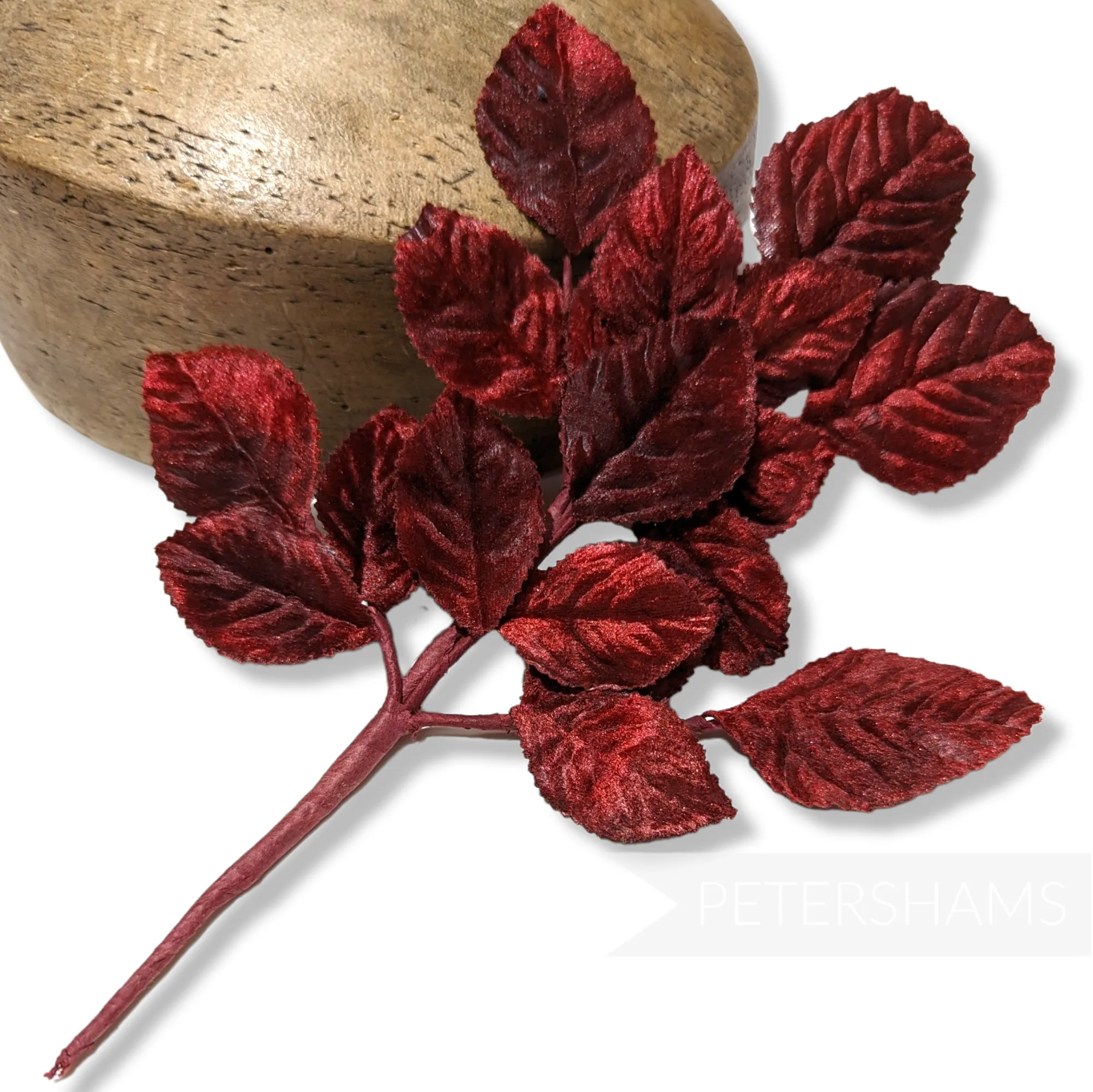 'Kayla' Velvet Wired Leaf Millinery Hat Mount