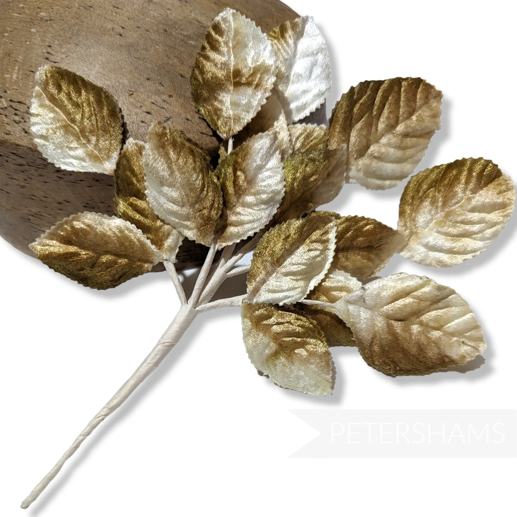 'Kayla' Velvet Wired Leaf Millinery Hat Mount