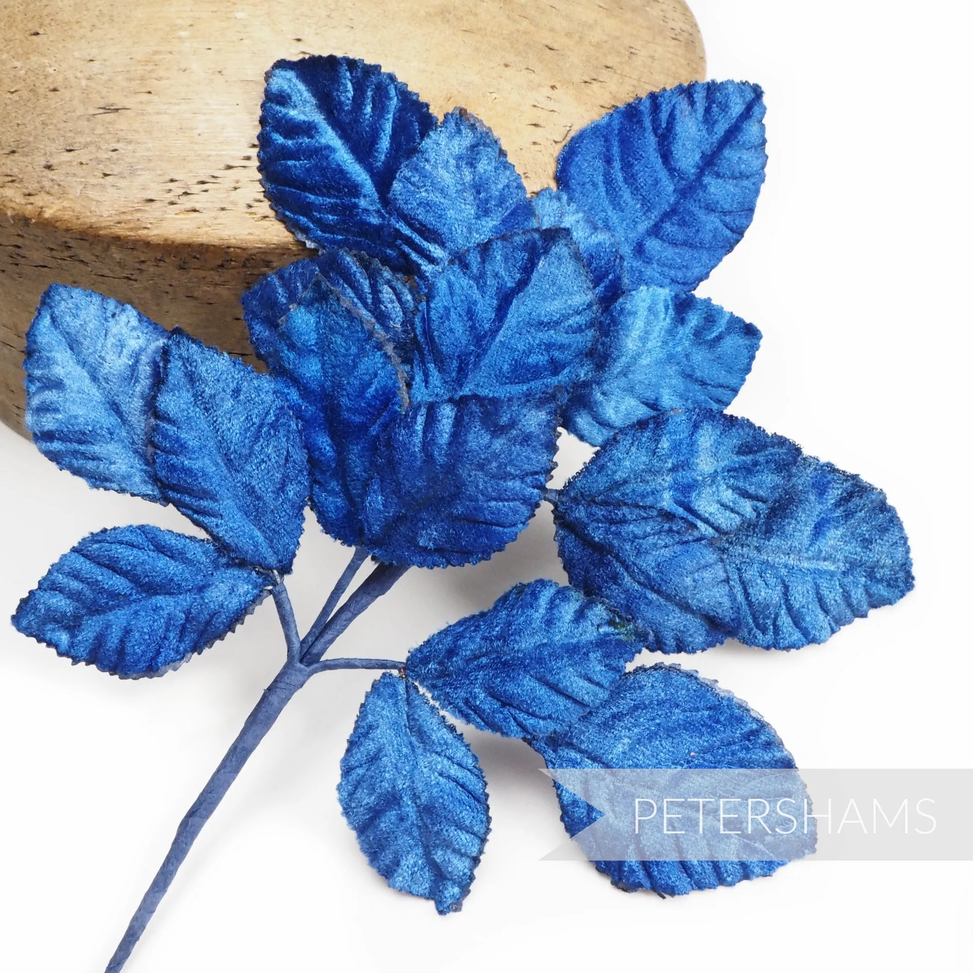 'Kayla' Velvet Wired Leaf Millinery Hat Mount