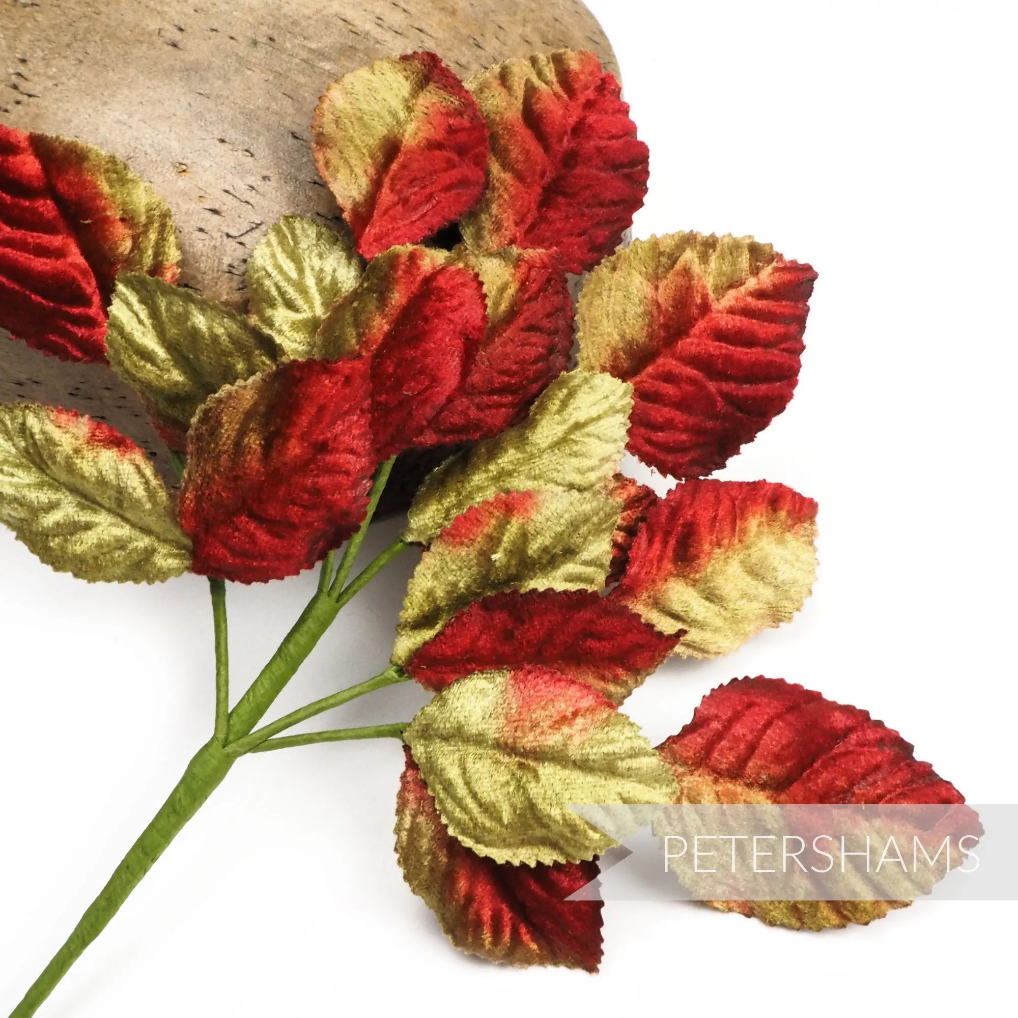'Kayla' Velvet Wired Leaf Millinery Hat Mount