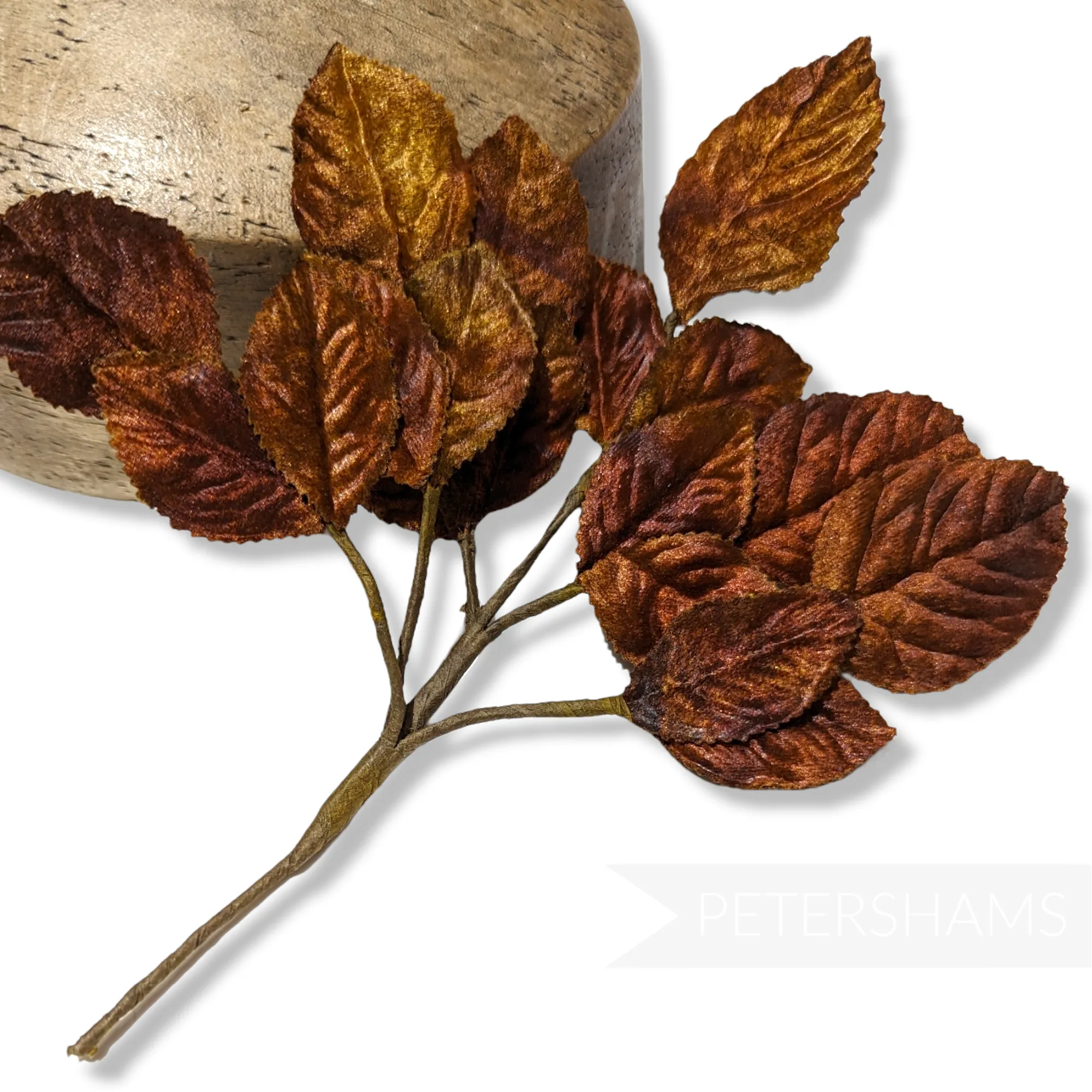 'Kayla' Velvet Wired Leaf Millinery Hat Mount