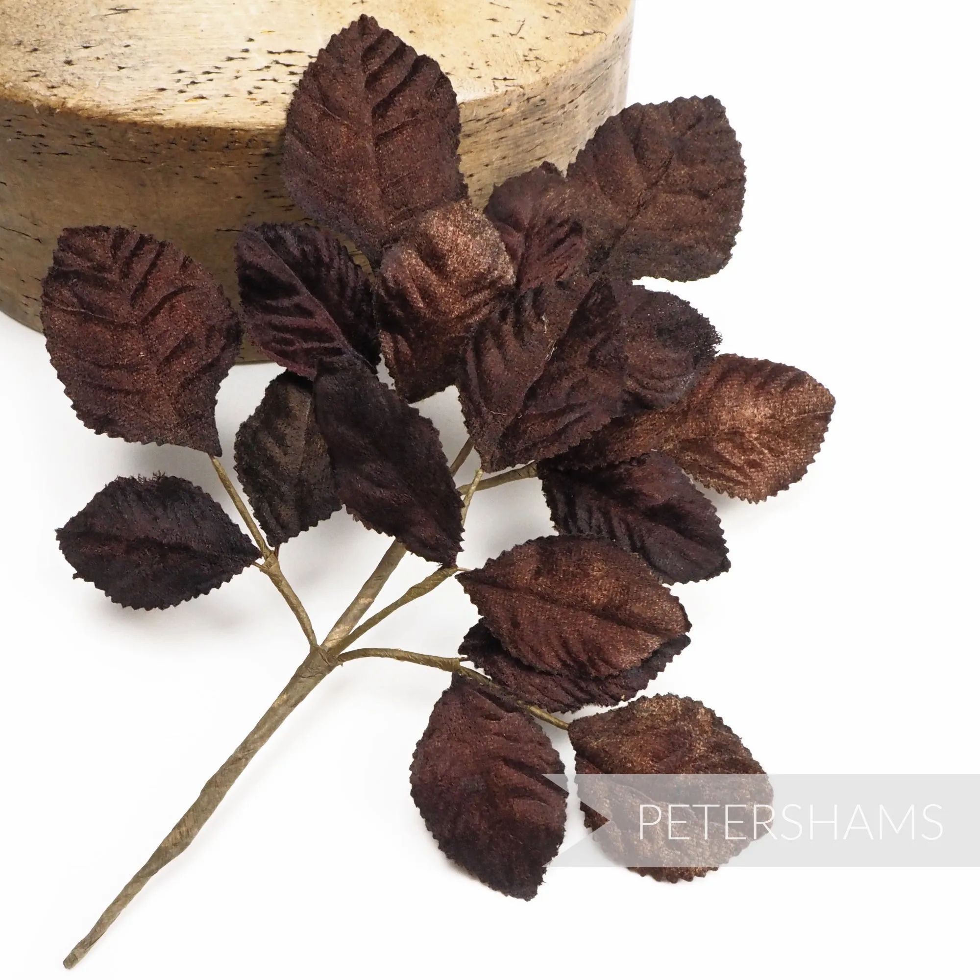 'Kayla' Velvet Wired Leaf Millinery Hat Mount