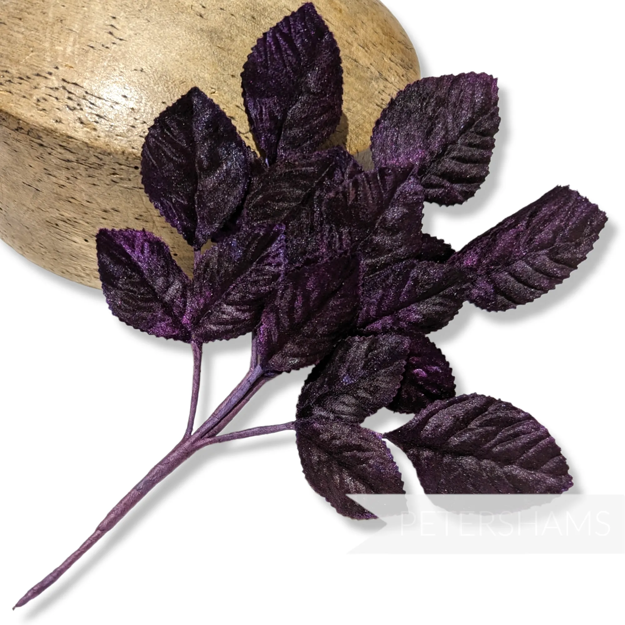 'Kayla' Velvet Wired Leaf Millinery Hat Mount