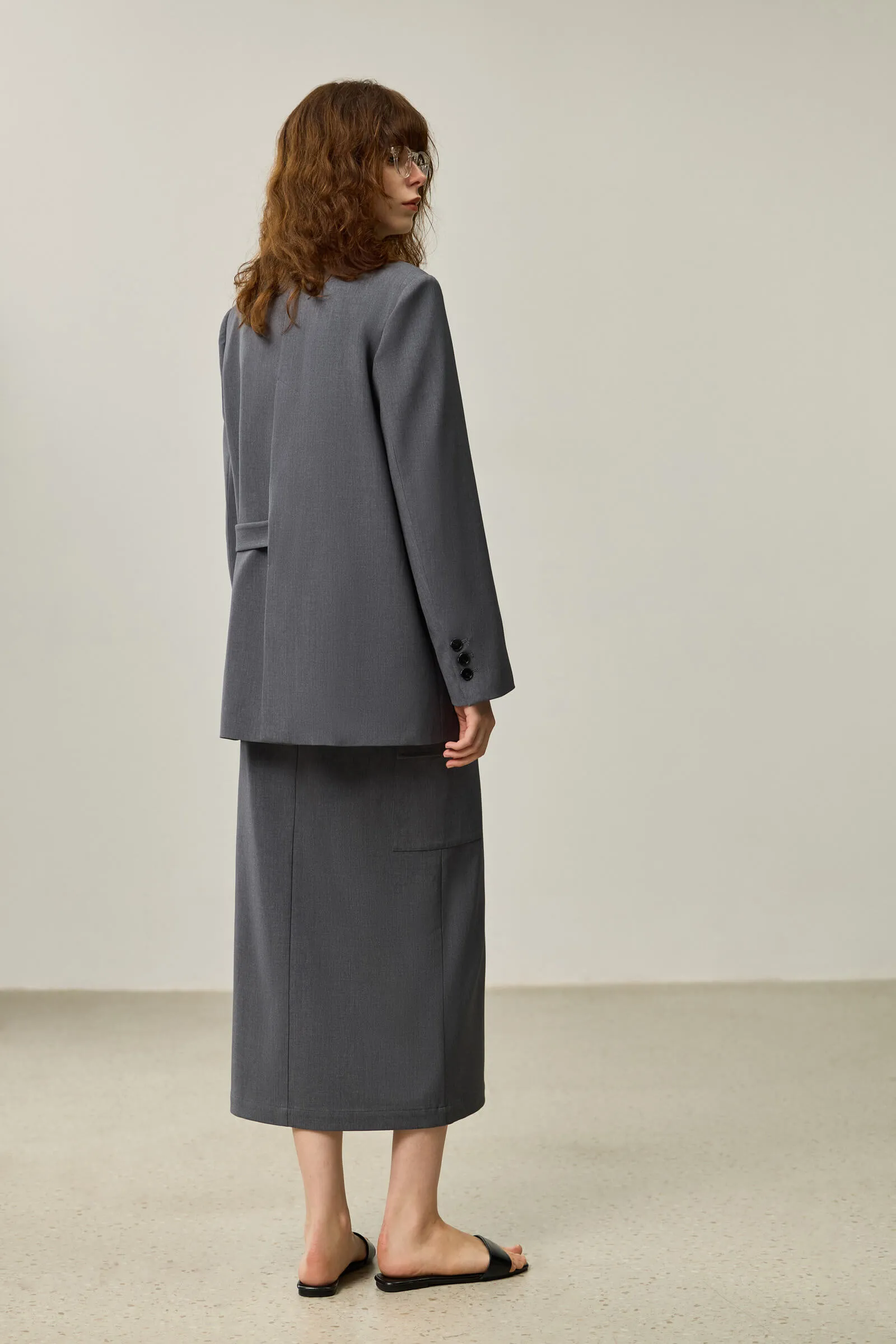 LILY Grey Suit Jacket