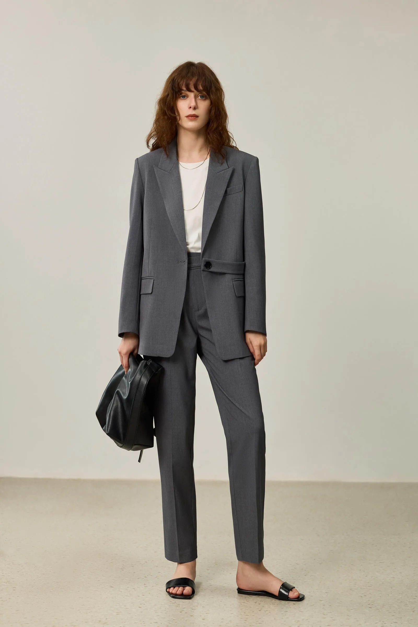 LILY Grey Suit Jacket