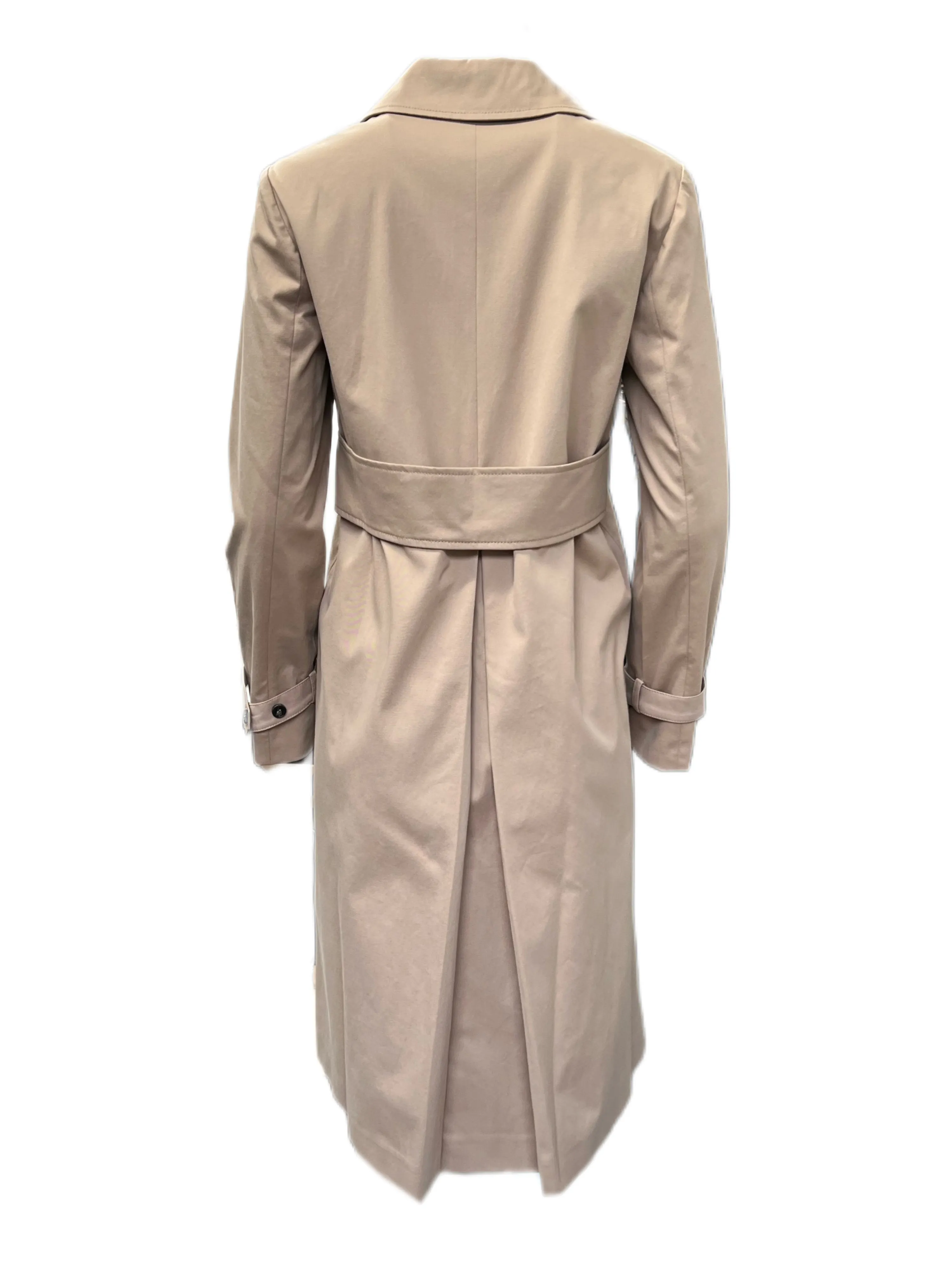 Marella By Max Mara Women's Camel Cheque Trench Coat Size 6 NWT