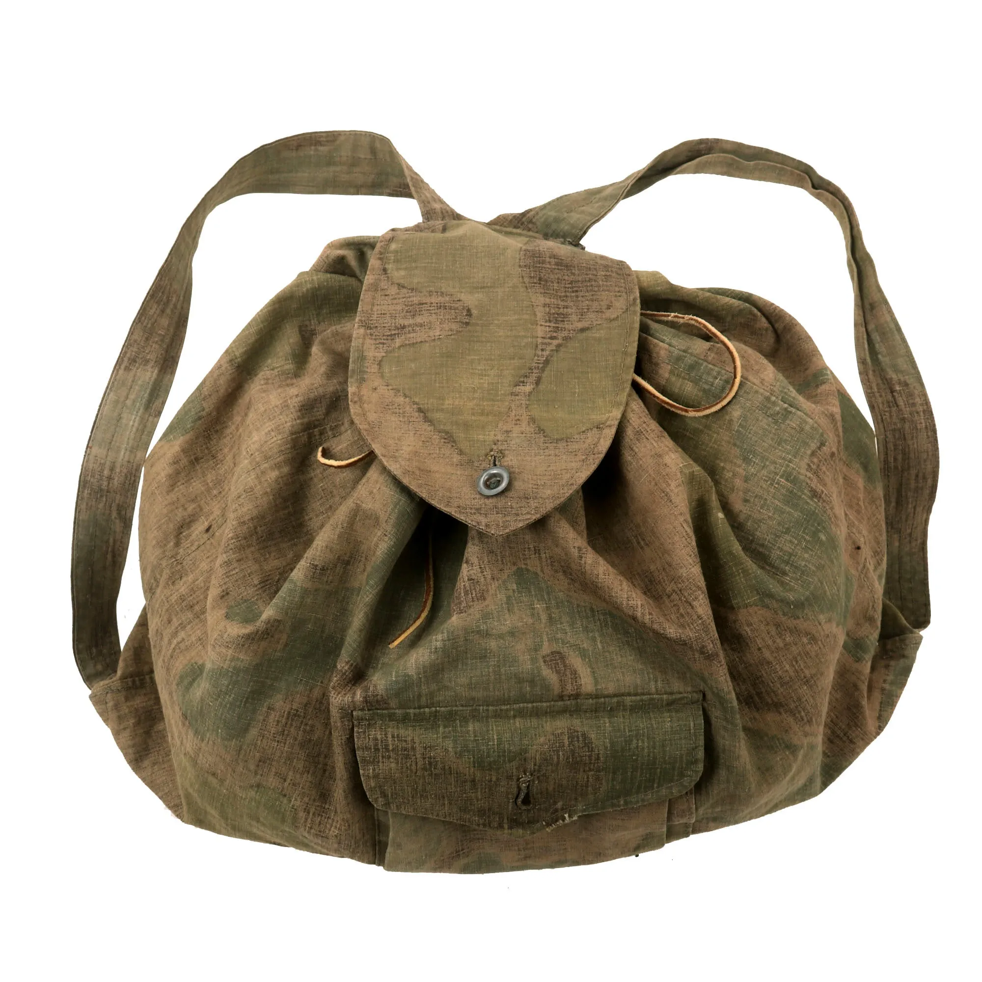 Original German WWII M41 Tornister Made from Italian Camouflage
