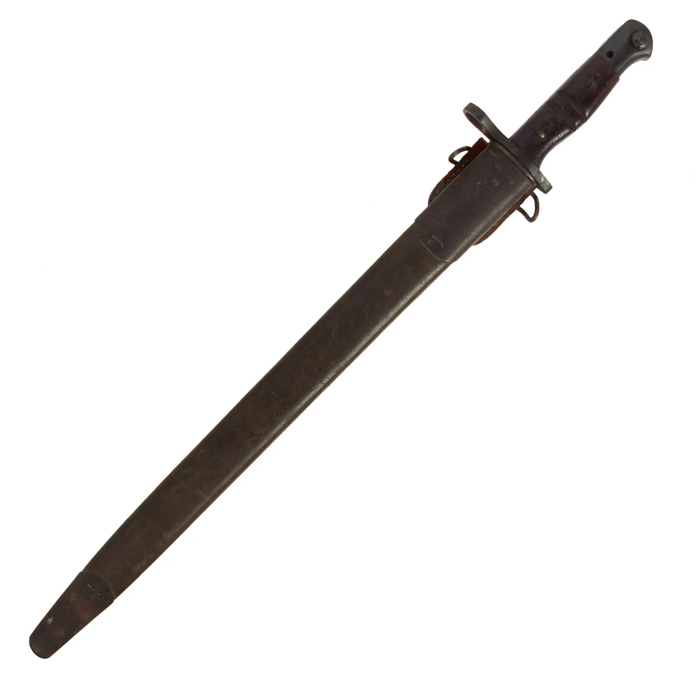 Original U.S. WWI M1917 Trench Gun Bayonet by Remington with First Pattern Scabbard by Jewell