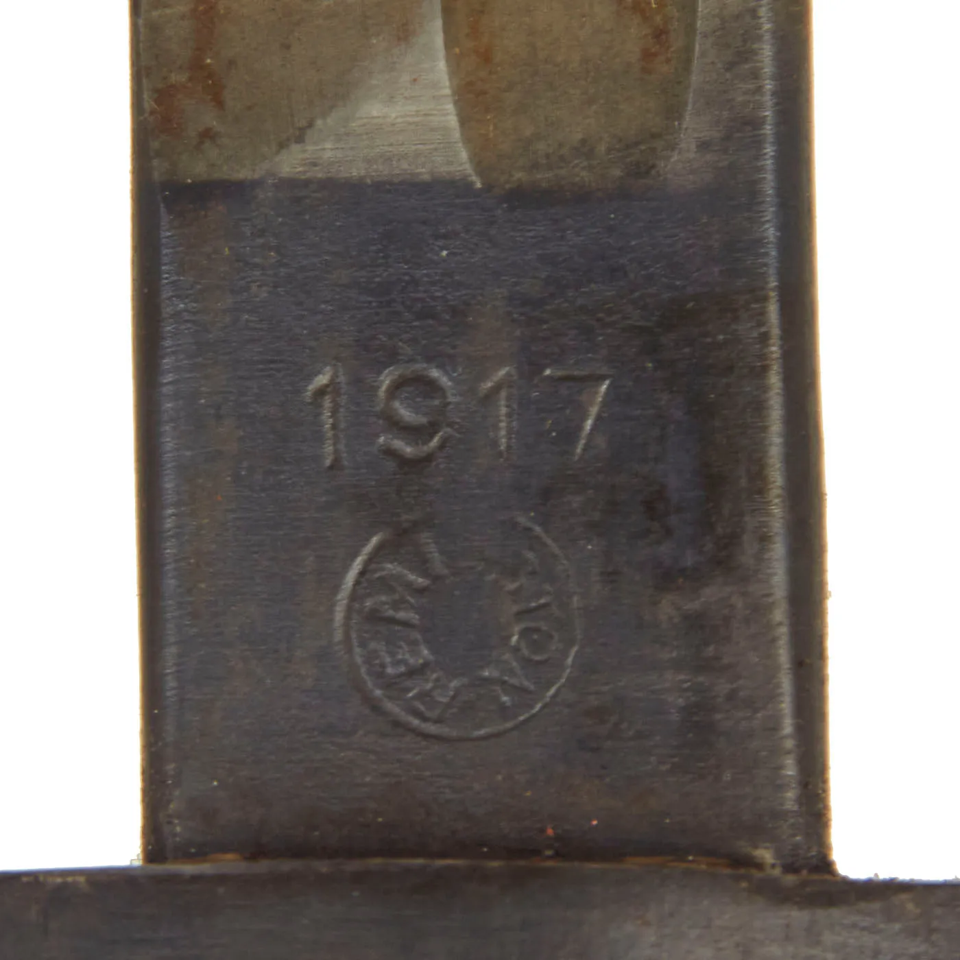 Original U.S. WWI M1917 Trench Gun Bayonet by Remington with First Pattern Scabbard by Jewell