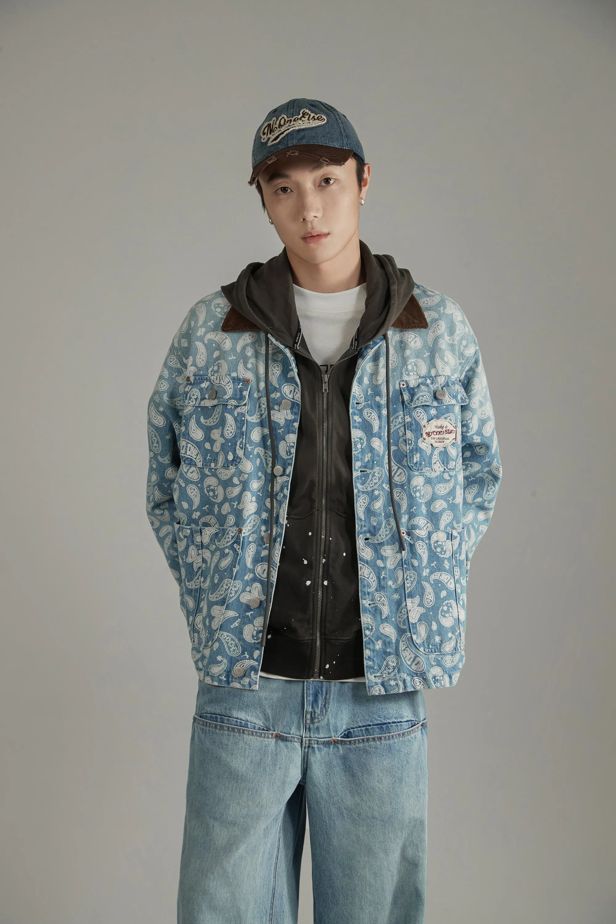 Paisley Pocket Denim Jacket