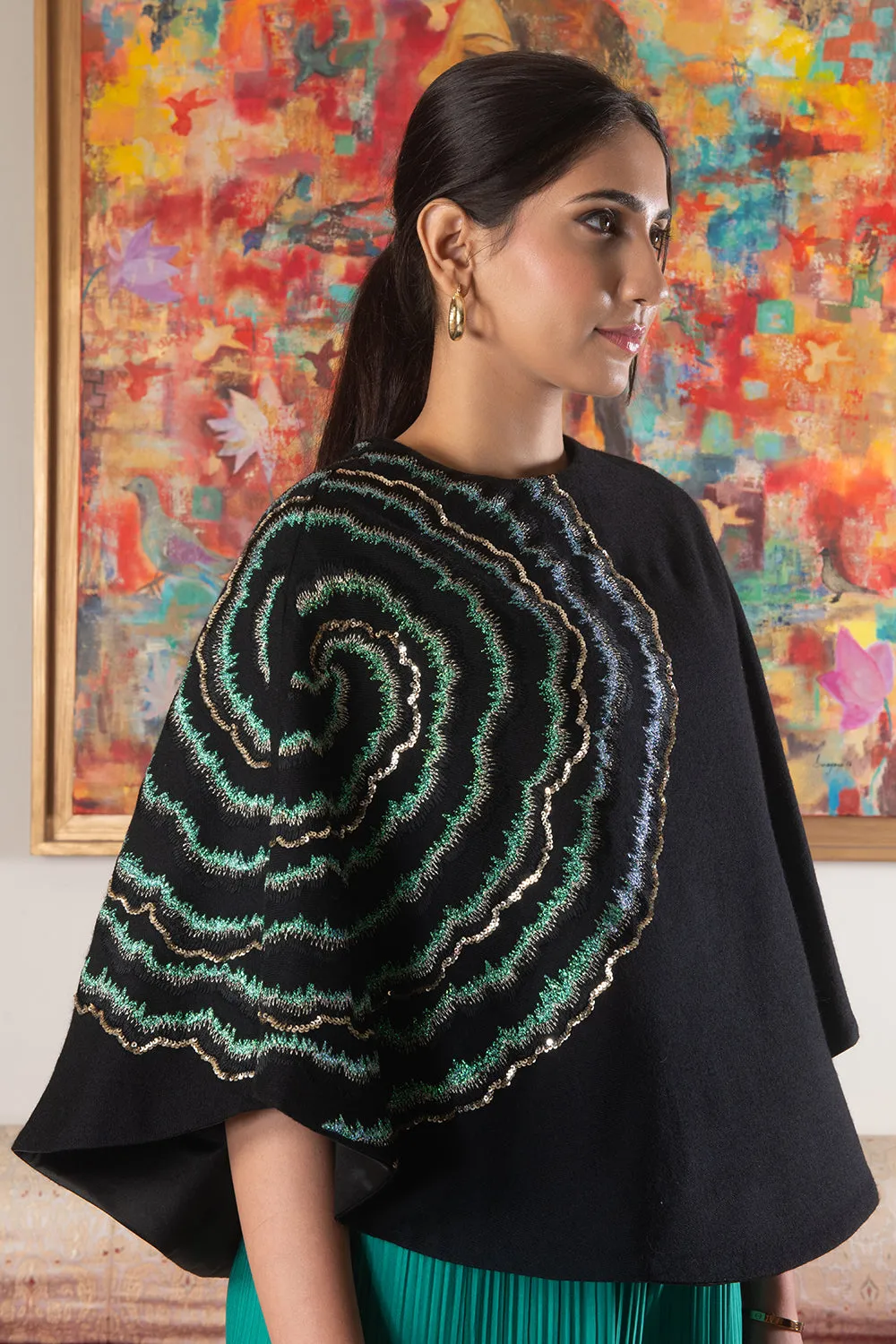 Smokey Twirl Poncho